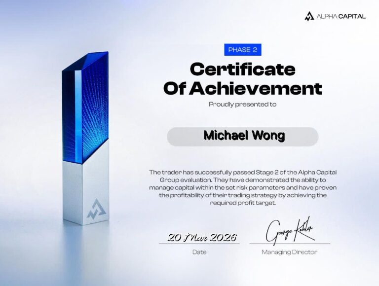 Certificate Michael Wong